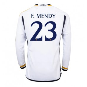 Real Madrid Ferland Mendy #23 Hjemmebanetrøje 2023-24 Lange ærmer